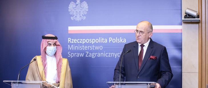 Minister Zbigniew Rau spotkał się z ministrem spraw zagranicznych Arabii Saudyjskiej