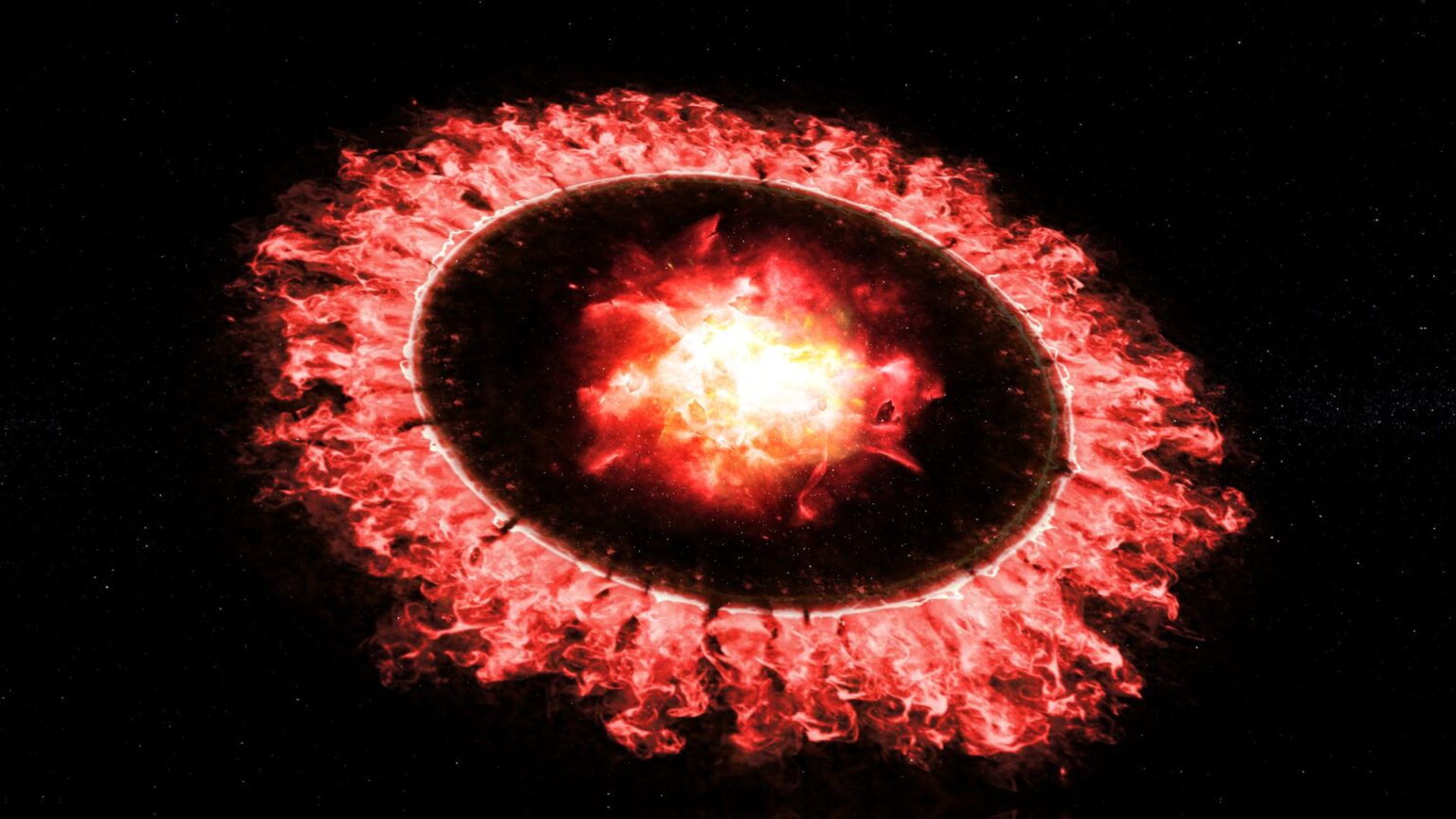 Взрыв сверхновой звезды в 1987